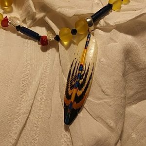 Tribal Look Pendant & earrings Set